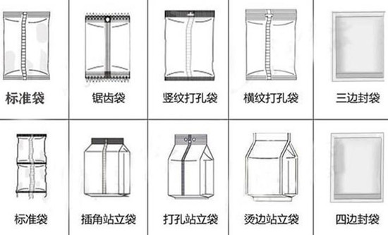 枕式包裝機(jī)包裝樣式